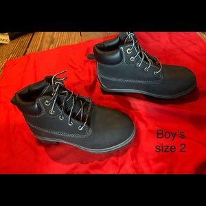 Boy’s size 2 work boots by Faded Glory, new